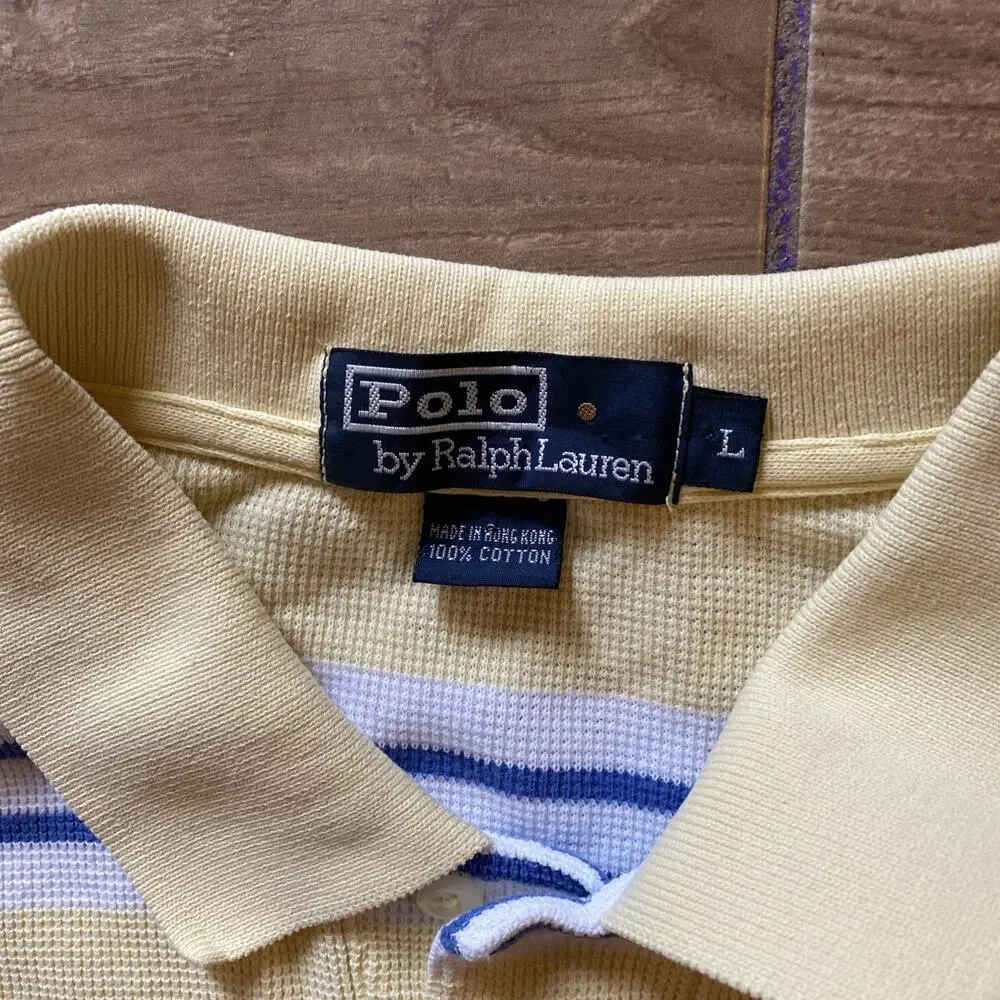 Vintage Polo Ralph Lauren Shirt Mens Large Preppy 100% Cotton